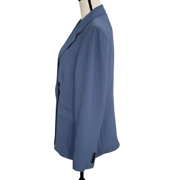 Madewell SZ 8 Rosedale Crepe Blazer Jacket Double-Breasted Lined Straight Fit - Picture 6 of 10